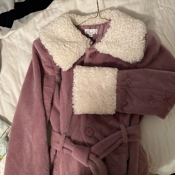 Sold out faux fur trench coat - Picture 4 of 4